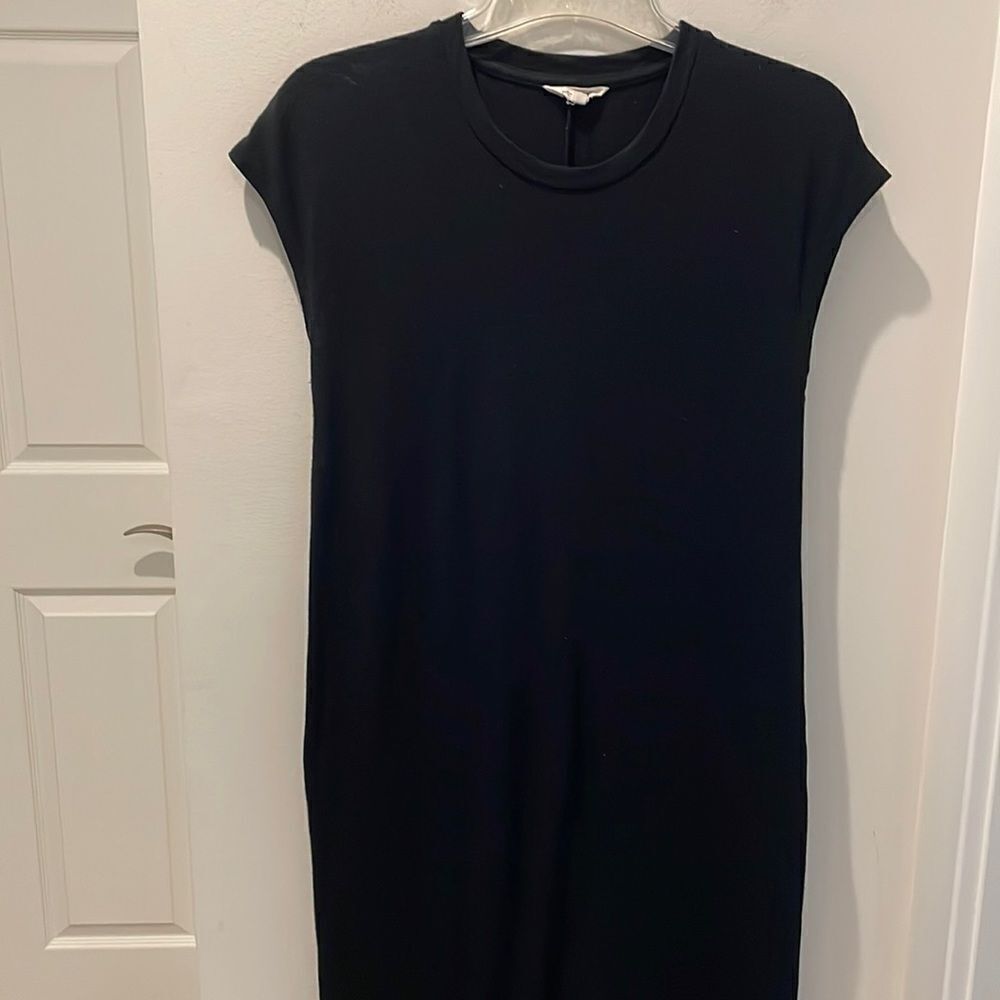 Madewell T-shirt dress Black cap sleeve size Small